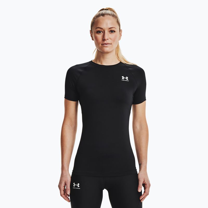 Koszulka treningowa damska Under Armour HeatGear Compression black/white