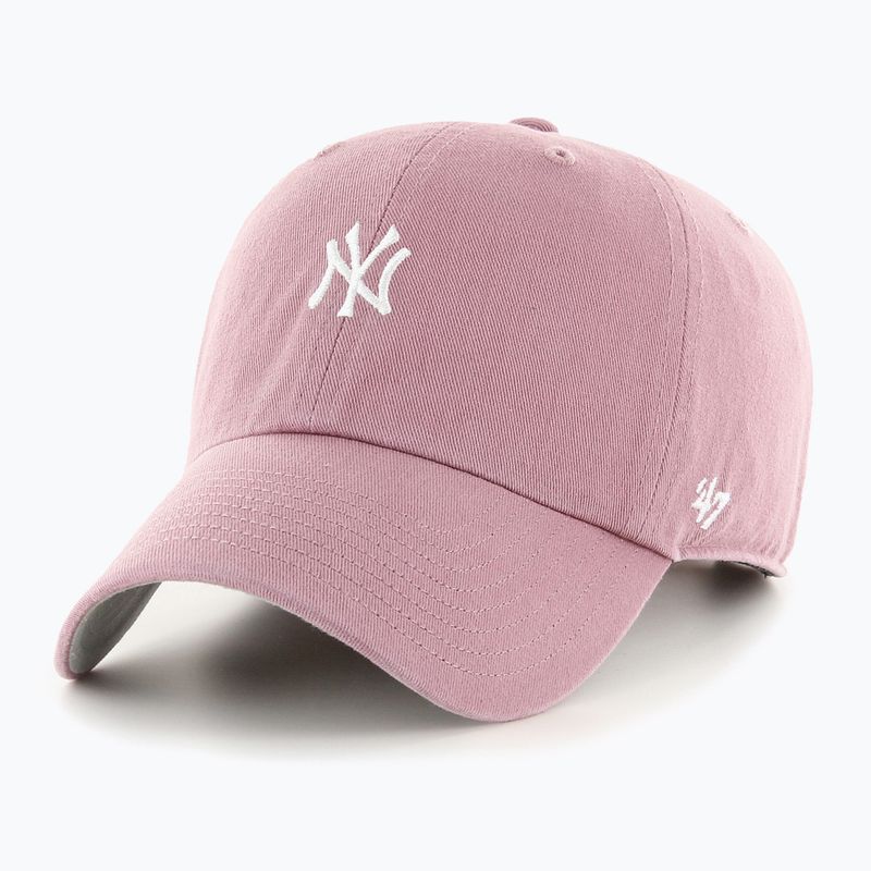 Czapka z daszkiem 47 Brand MLB New York Yankees Base Runner CLEAN UP mauve