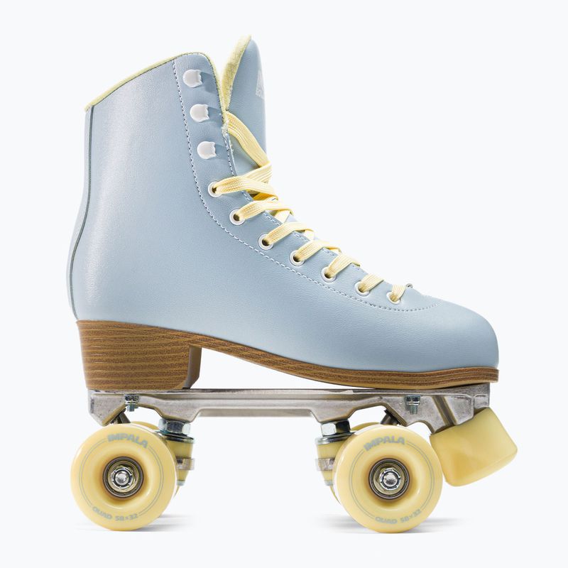 Wrotki damskie IMPALA Quad Skate sky blue yellow 2