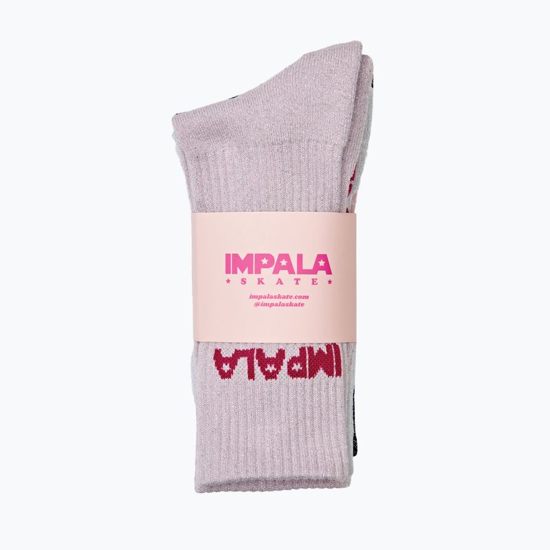 Skarpety damskie IMPALA Skate 3 pary sparkle 3