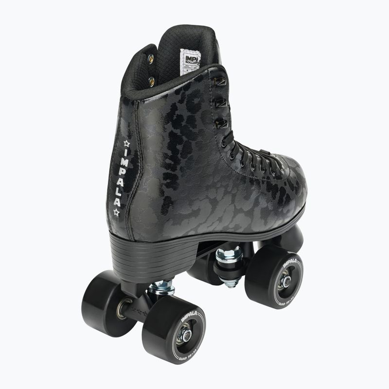 Wrotki damskie IMPALA Quad Skate black leopard 3