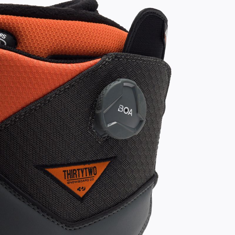 Buty snowboardowe męskie ThirtyTwo Lashed Double Boa Bradshaw grey/black/orange 6