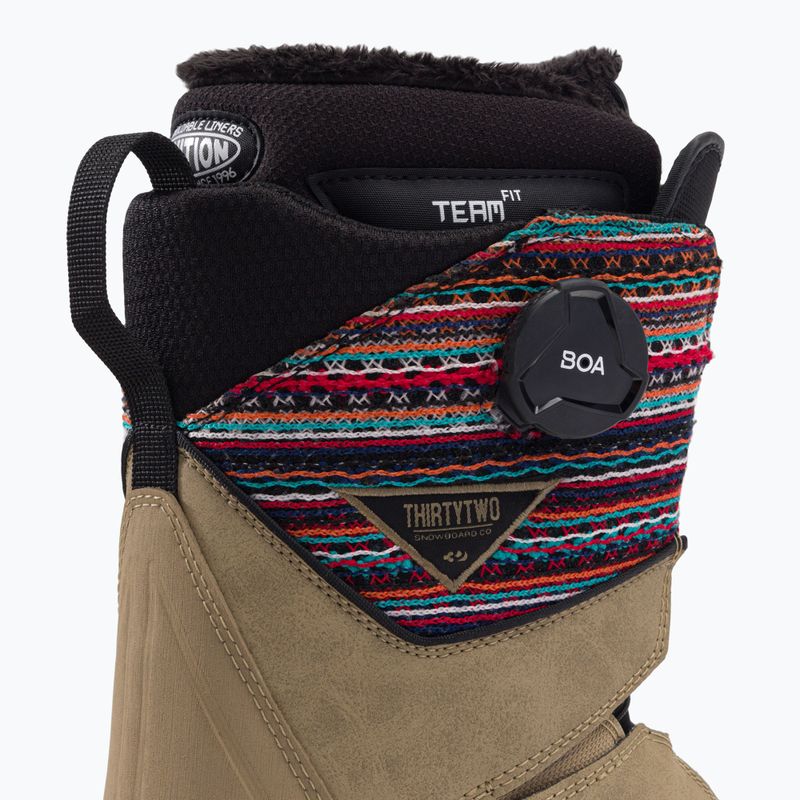 Buty snowboardowe damskie ThirtyTwo Lashed Double Boa W'S tan/gum 8