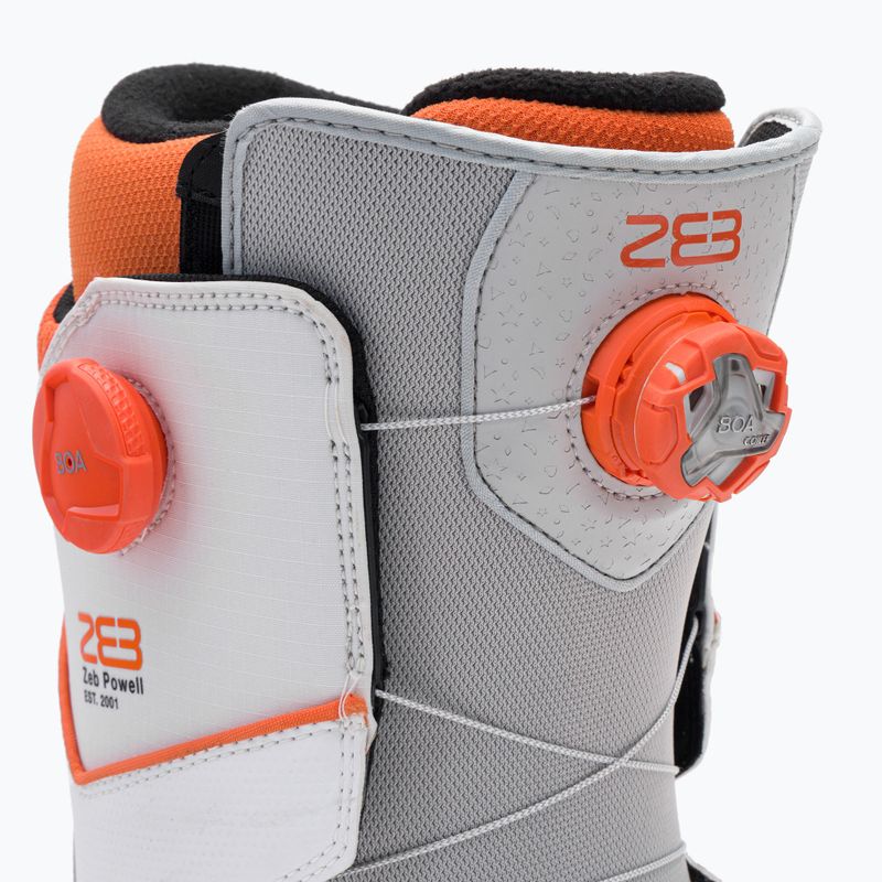 Buty snowboardowe męskie ThirtyTwo Lashed Double Boa Powell '22 grey/white/orange 6