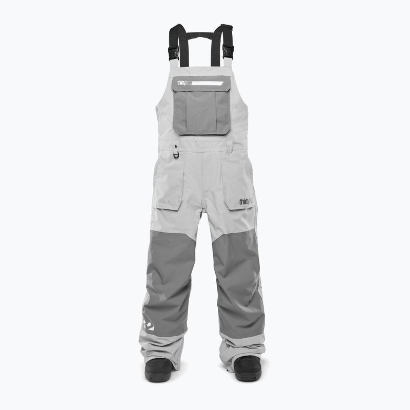 Spodnie snowboardowe męskie ThirtyTwo Basement Bib charcoal