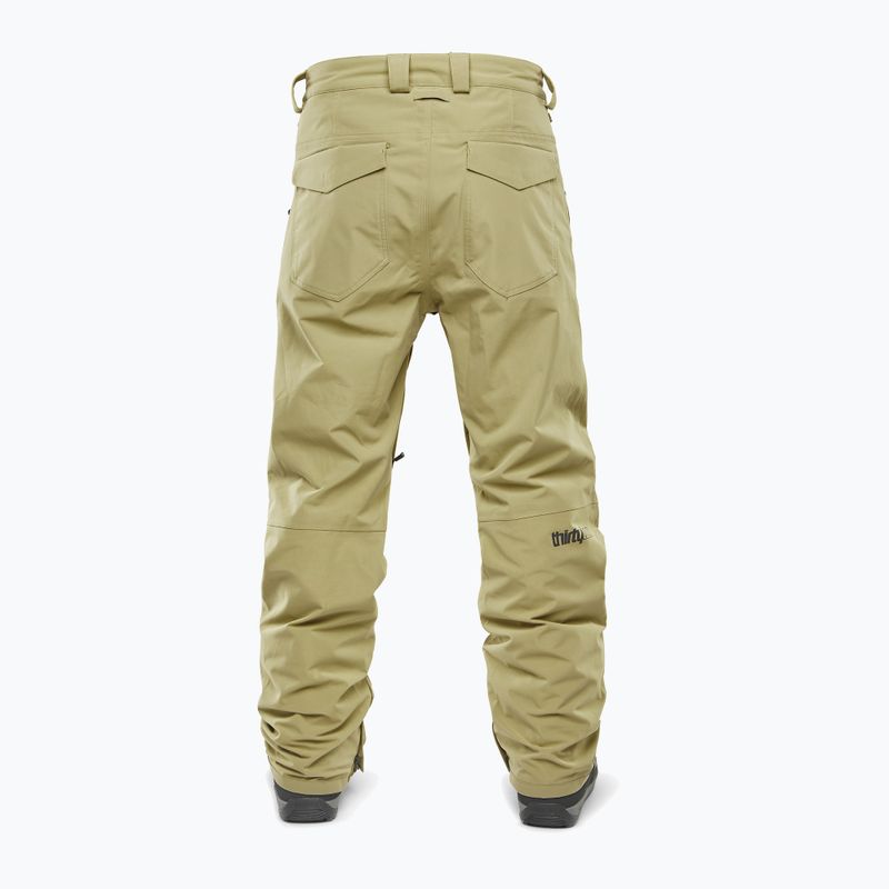 Spodnie snowboardowe męskie ThirtyTwo Wooderson khaki 2