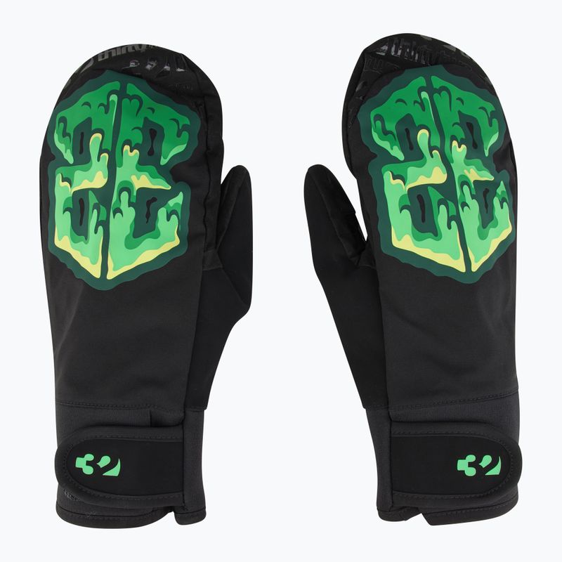 Rękawice snowboardowe męskie ThirtyTwo Gateway Mitt black/green 2