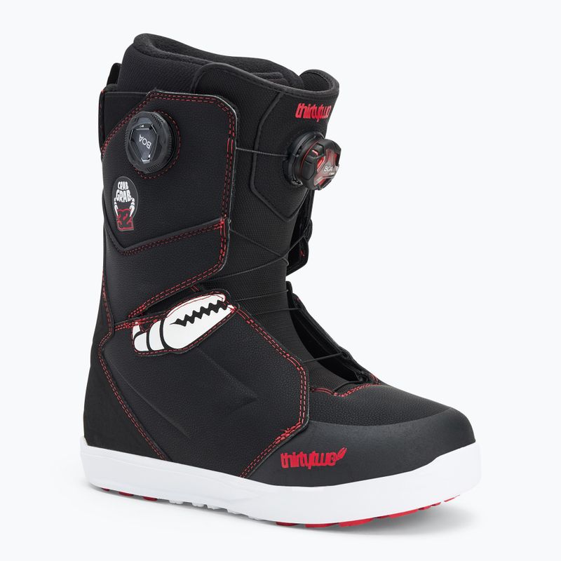 Buty snowboardowe męskie ThirtyTwo Lashed Double Boa Crab Grab '24 black/white/red