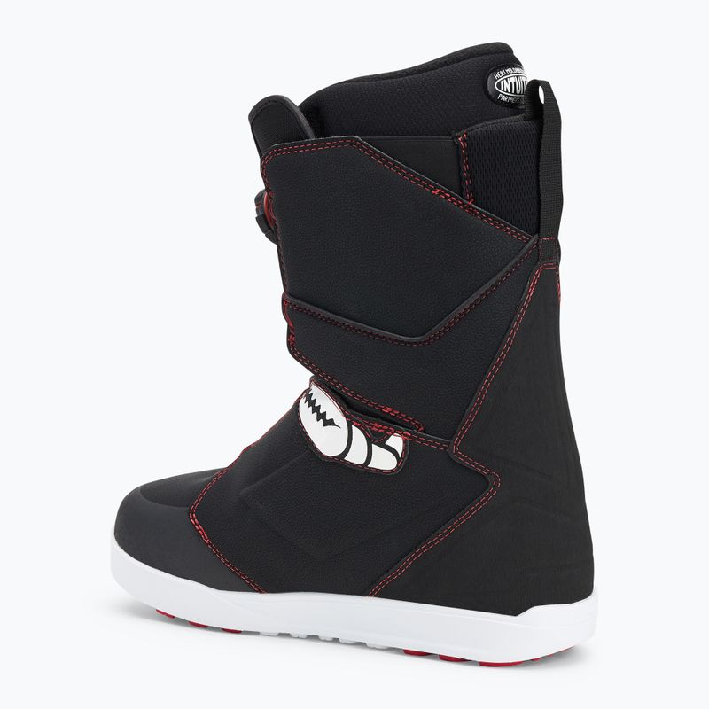 Buty snowboardowe męskie ThirtyTwo Lashed Double Boa Crab Grab '24 black/white/red 2