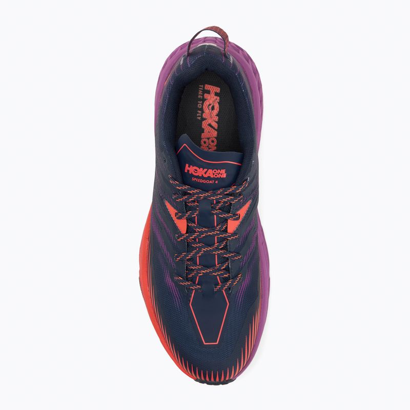 Buty do biegania damskie HOKA Speedgoat 4 outer space/hot coral 5