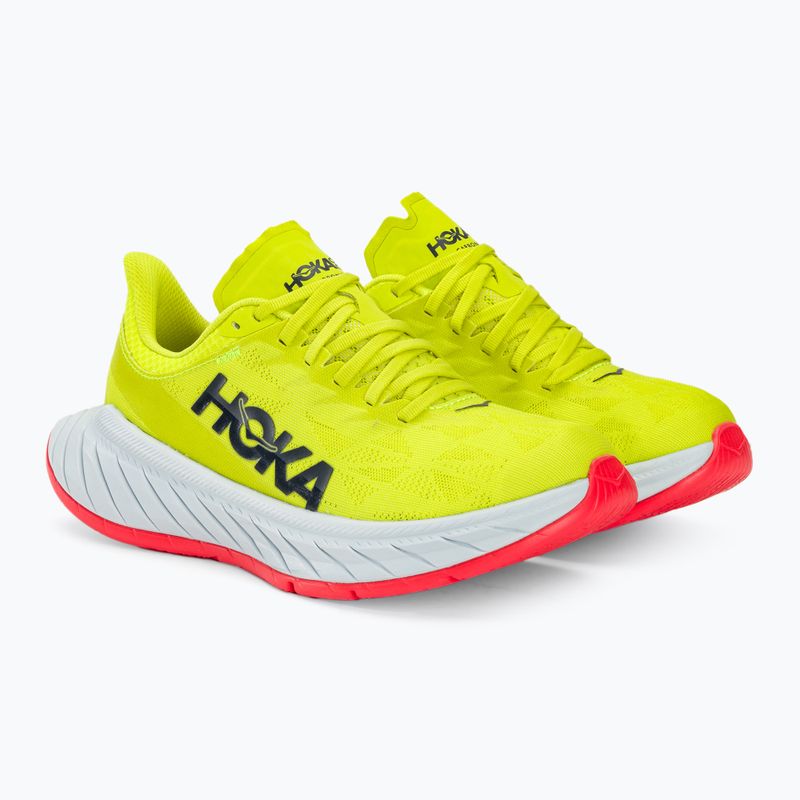Buty do biegania damskie HOKA Carbon X 2 evening primrose/fiesta 5