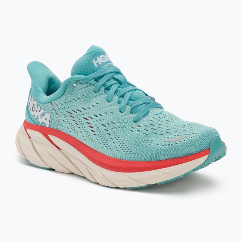 Buty do biegania damskie HOKA Clifton 8 Wide aquarelle/eggshell blue
