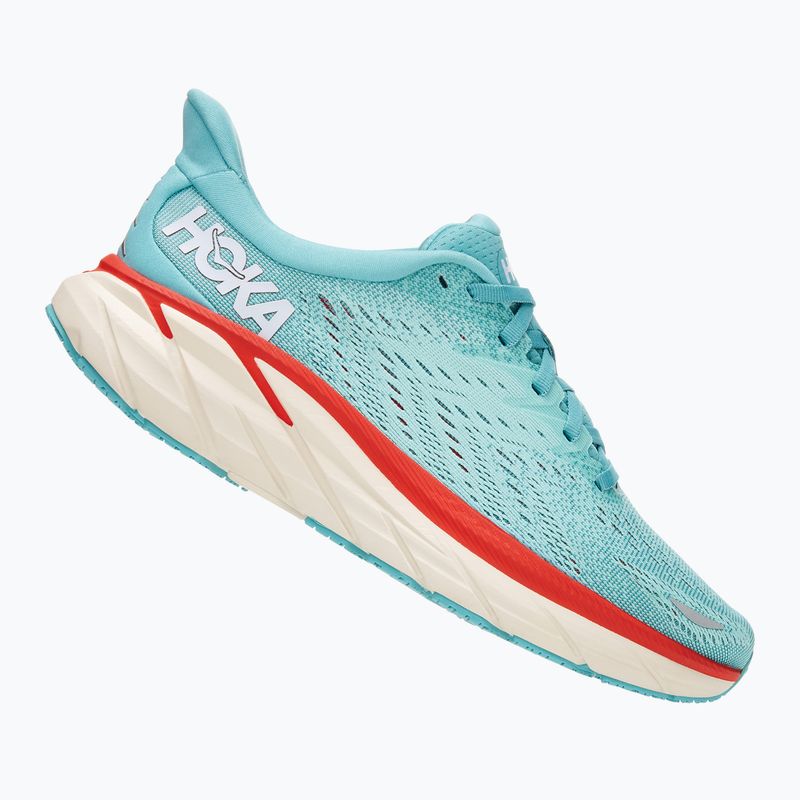 Buty do biegania damskie HOKA Clifton 8 Wide aquarelle/eggshell blue 7