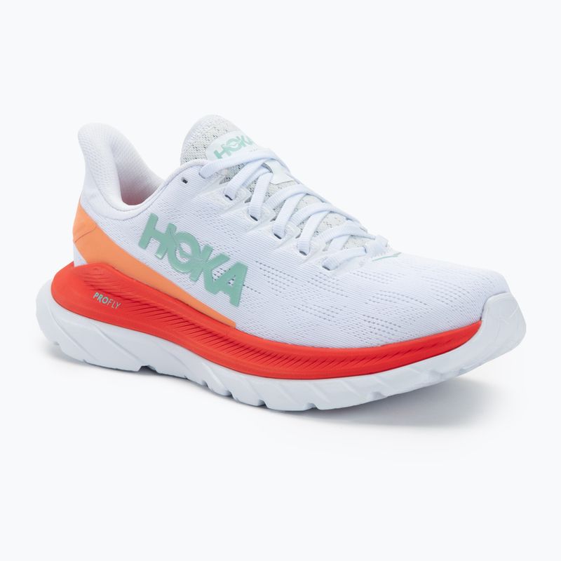 Buty do biegania damskie HOKA Mach 4 white/fiesta