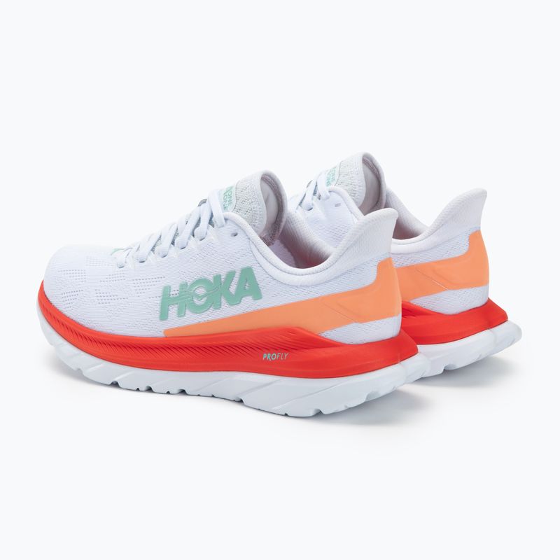 Buty do biegania damskie HOKA Mach 4 white/fiesta 3