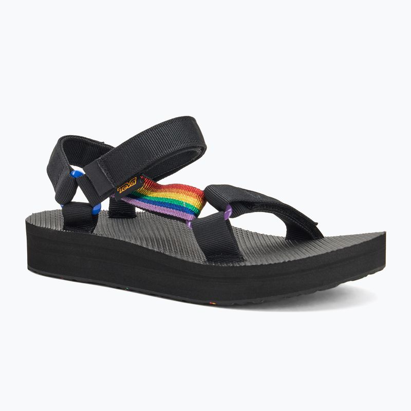 Sandały damskie Teva Midform Universal Pride black rainbow