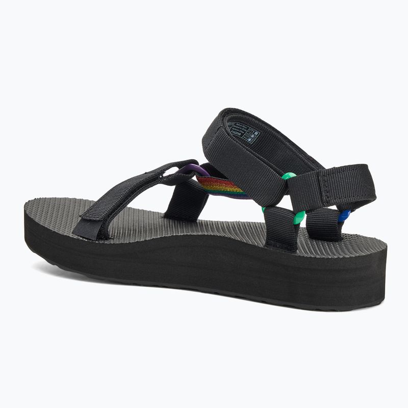 Sandały damskie Teva Midform Universal Pride black rainbow 3