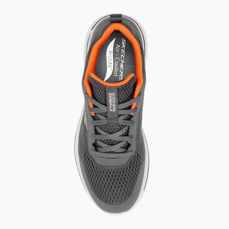 Buty męskie SKECHERS Go Walk Arch Fit Idyllic charcoal/white/orange 6