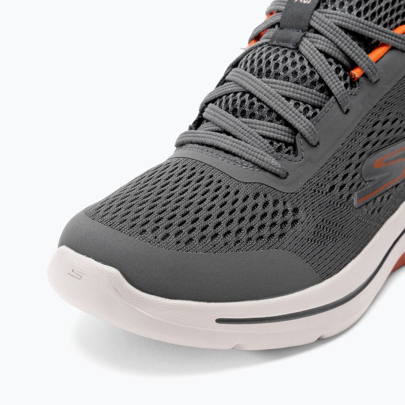 Buty męskie SKECHERS Go Walk Arch Fit Idyllic charcoal/white/orange 8