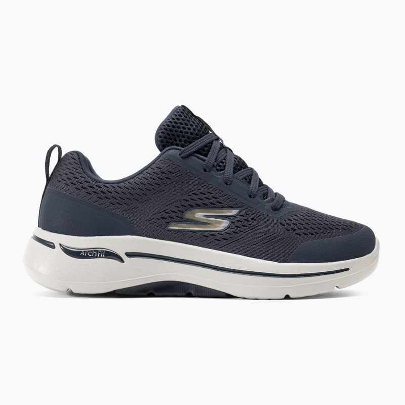 Buty męskie SKECHERS Go Walk Arch Fit Idyllic navy/white/gold 2