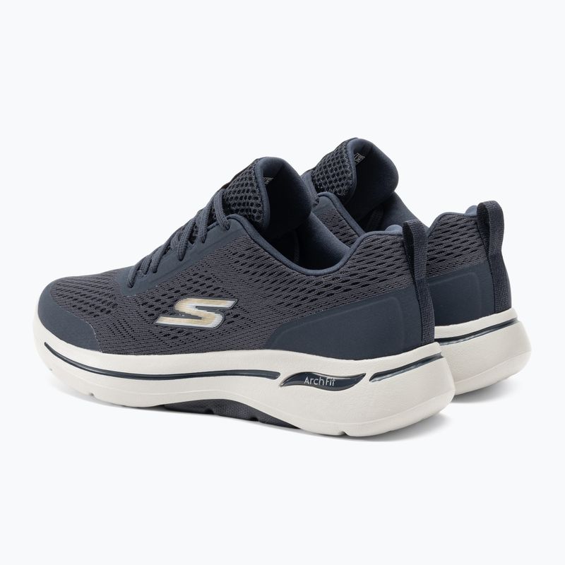 Buty męskie SKECHERS Go Walk Arch Fit Idyllic navy/white/gold 3