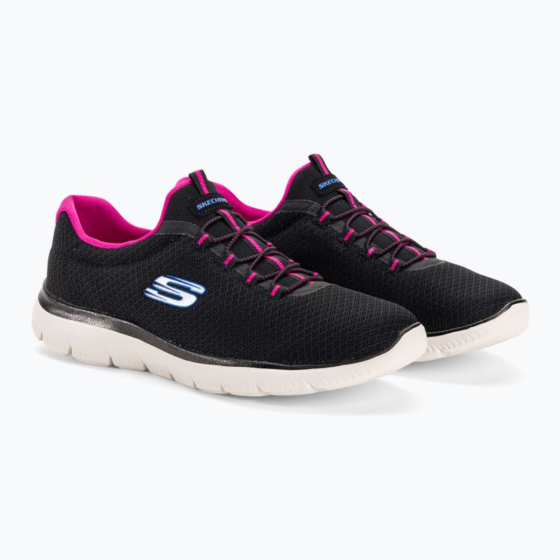 Buty damskie SKECHERS Summits black/hot pink 4