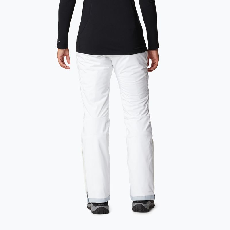Spodnie narciarskie damskie Columbia Backslope II Insulated white 3