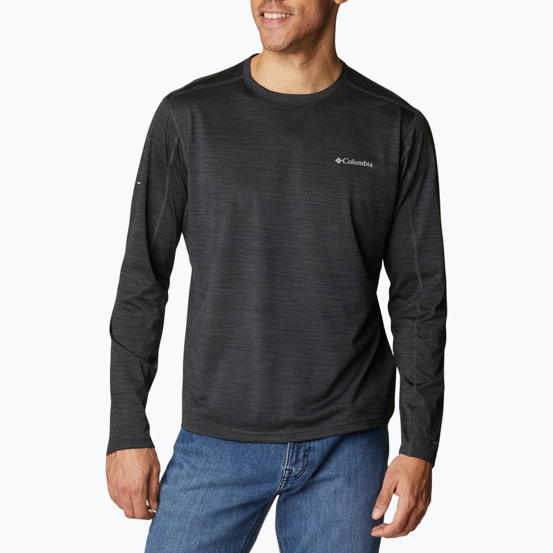 Longsleeve trekkingowy męski Columbia Alpine Chill Zero black heather