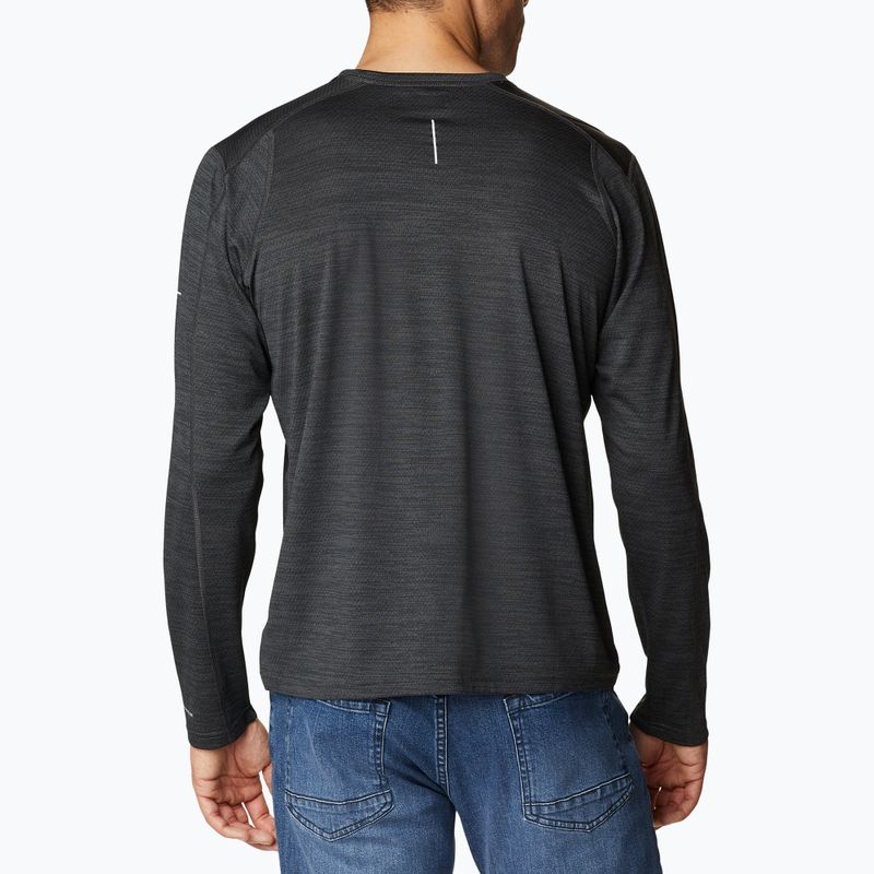 Longsleeve trekkingowy męski Columbia Alpine Chill Zero black heather 2