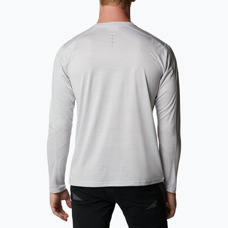 Longsleeve trekkingowy męski Columbia Alpine Chill Zero white heather 2