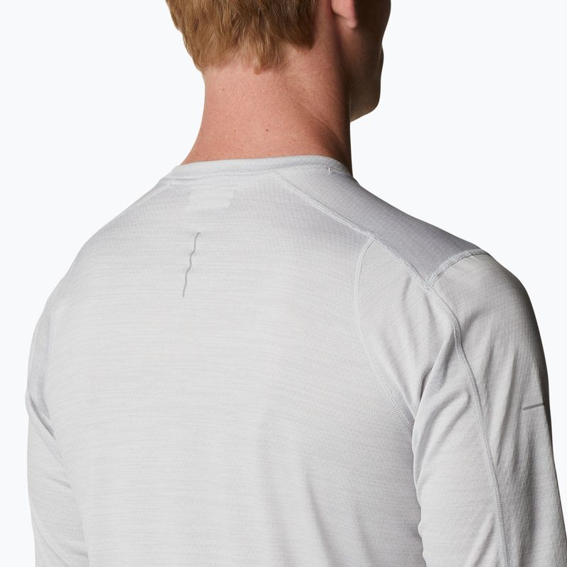 Longsleeve trekkingowy męski Columbia Alpine Chill Zero white heather 3