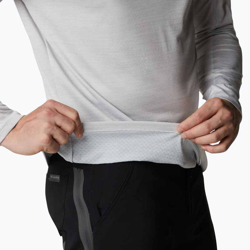 Longsleeve trekkingowy męski Columbia Alpine Chill Zero white heather 4