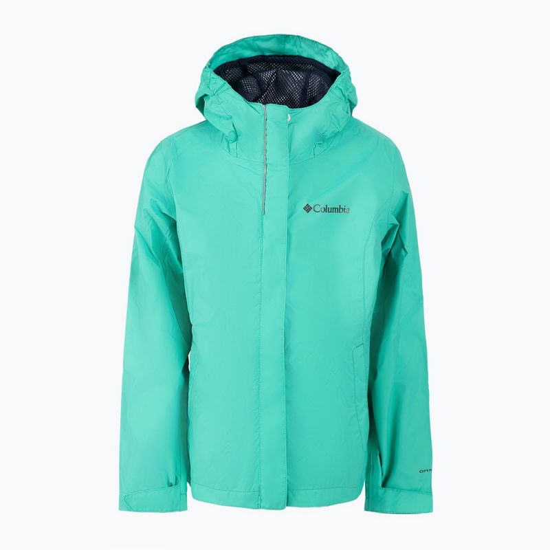 Kurtka przeciwdeszczowa dziecięca Columbia Arcadia electric turquoise