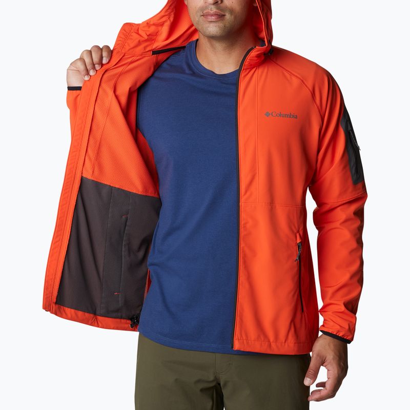 Kurtka softshell męska Columbia Tall Heights Hooded Softshell red quartz 6