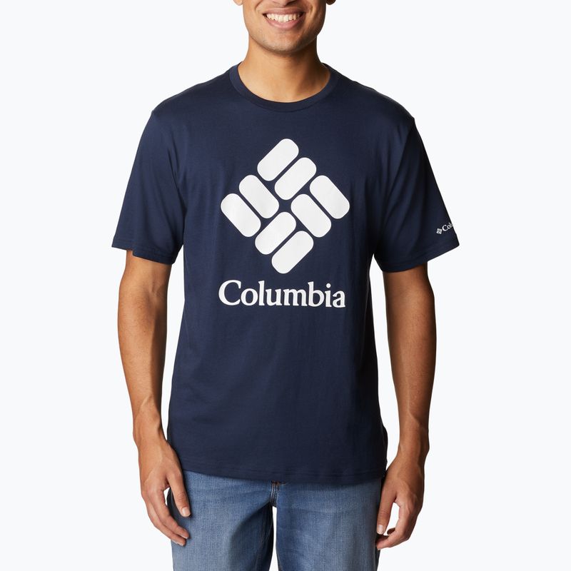 Koszulka męska Columbia CSC Basic Logo collegiate navy/csc stacked logo