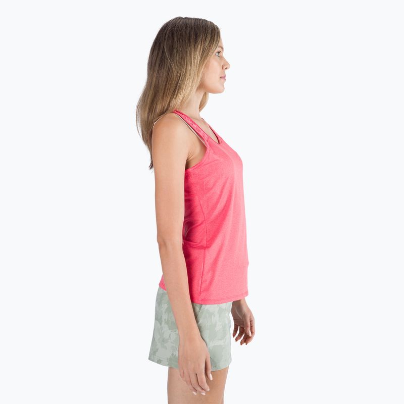 Koszulka trekkingowa damska Columbia Peak To Point II Tank red hibiscus heather 2