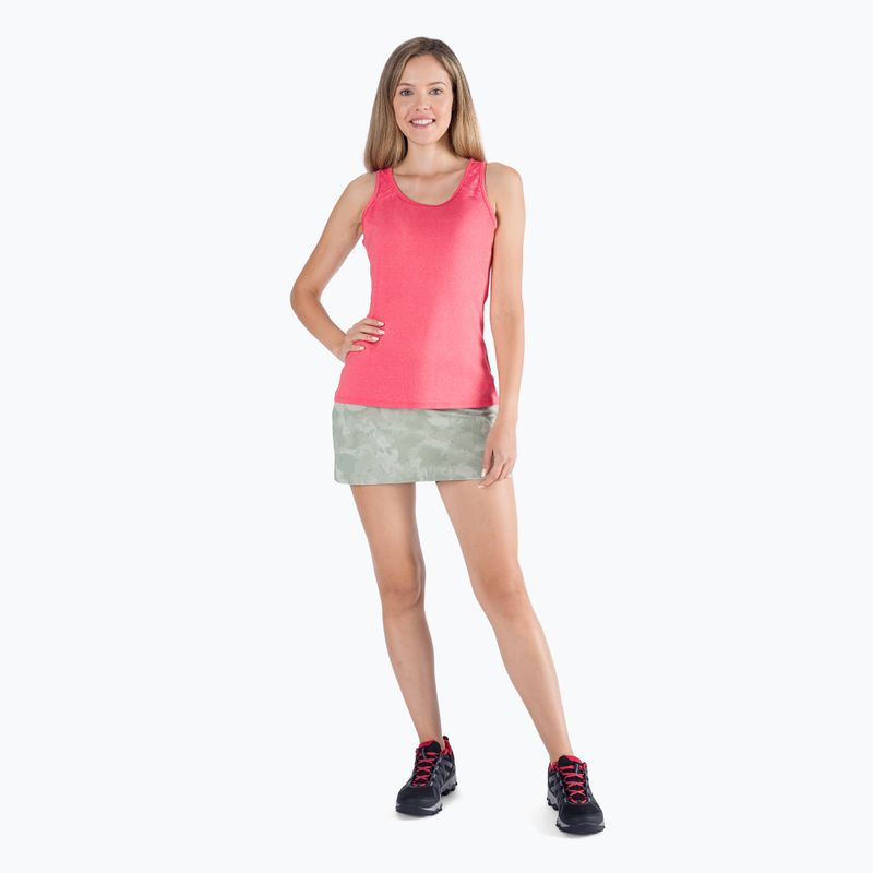 Koszulka trekkingowa damska Columbia Peak To Point II Tank red hibiscus heather 6