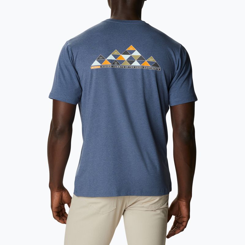 Koszulka trekkingowa męska Columbia Tech Trail Graphic dark mountain heather/summits 7 graphic 4