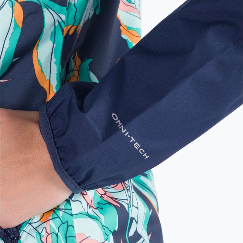Kurtka przeciwdeszczowa damska Columbia Ulica nocturnal leafy lines multi print/noctu 3