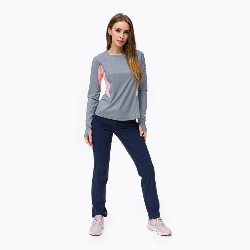 Longsleeve trekkingowy damski Columbia Titan Pass Sun Deflect nocturnal/coral reef 2