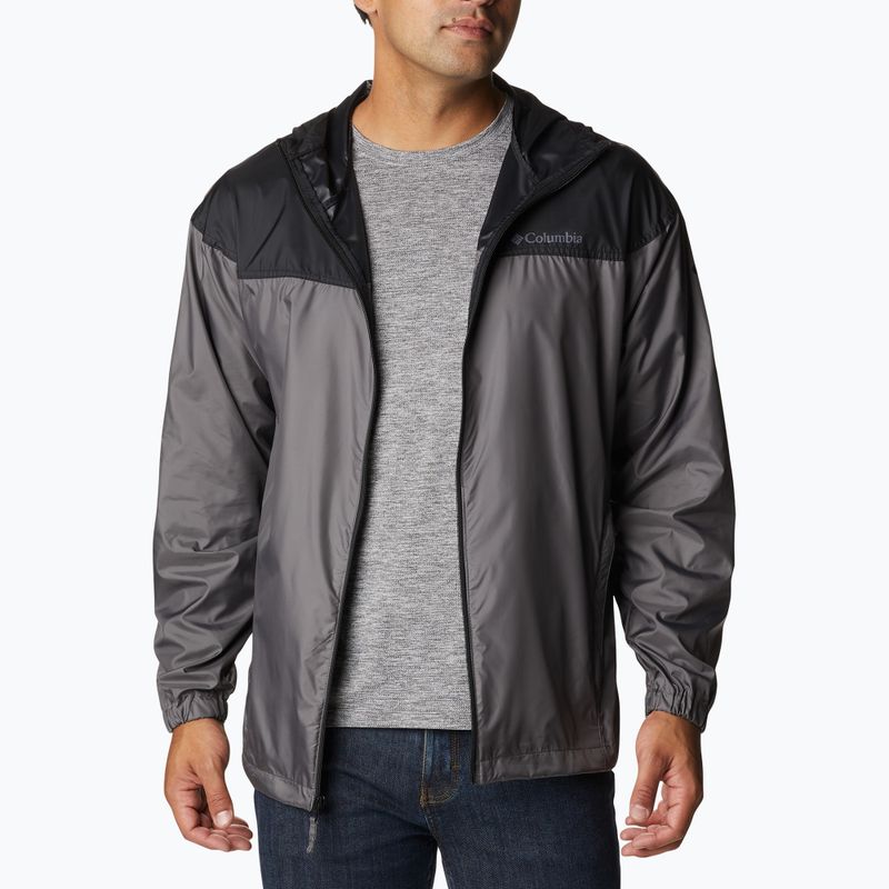 Kurtka przeciwwiatrowa męska Columbia Flash Challenger Novelty city grey/black 6