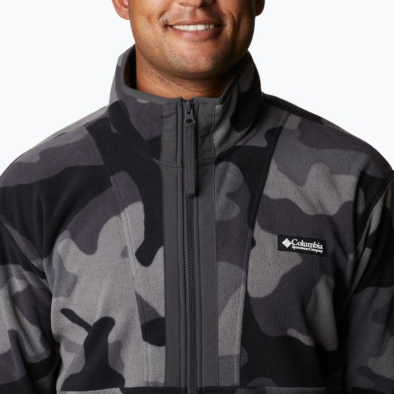 Bluza polarowa męska Columbia Back Bowl black mod camo/shark 4