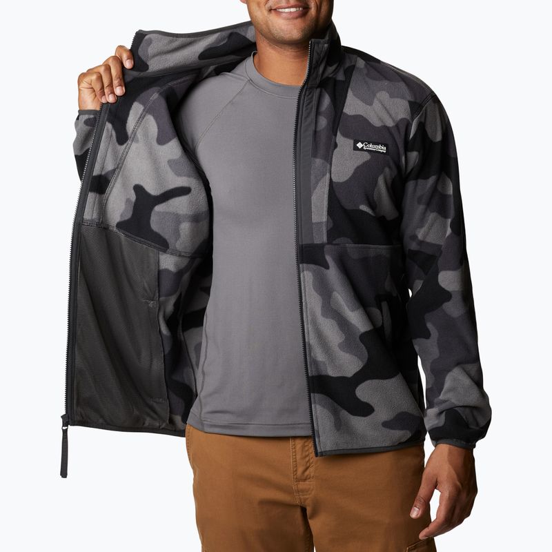 Bluza polarowa męska Columbia Back Bowl black mod camo/shark 5