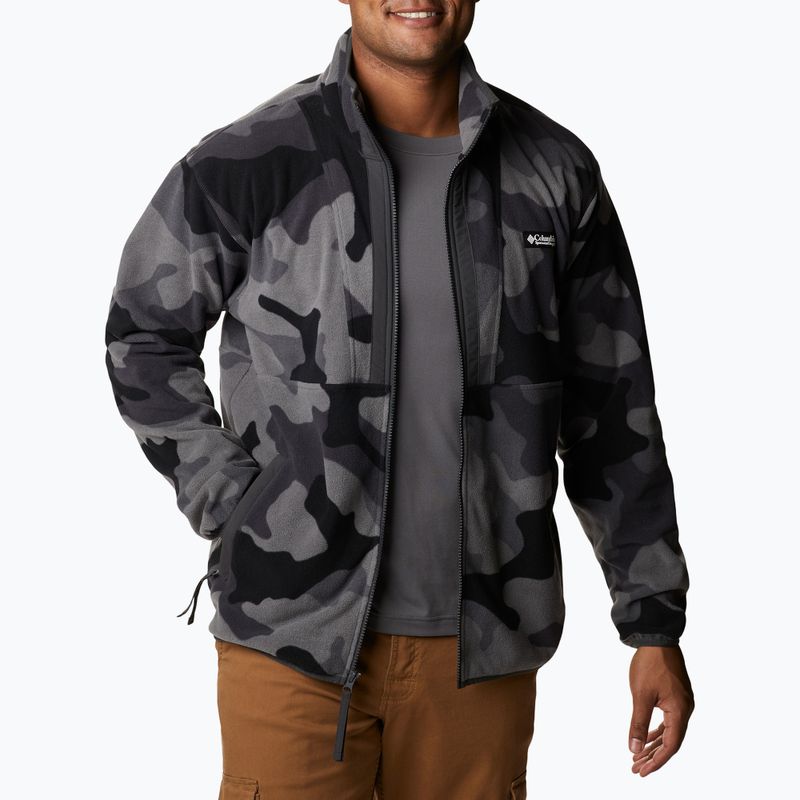 Bluza polarowa męska Columbia Back Bowl black mod camo/shark 6