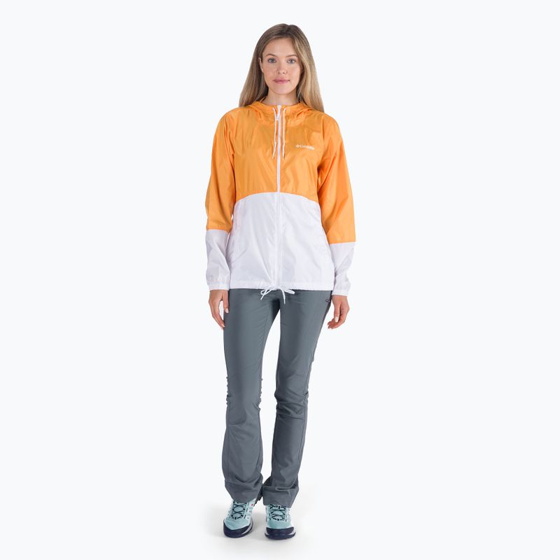 Kurtka przeciwwiatrowa damska Columbia Flash Forward mango/white 7