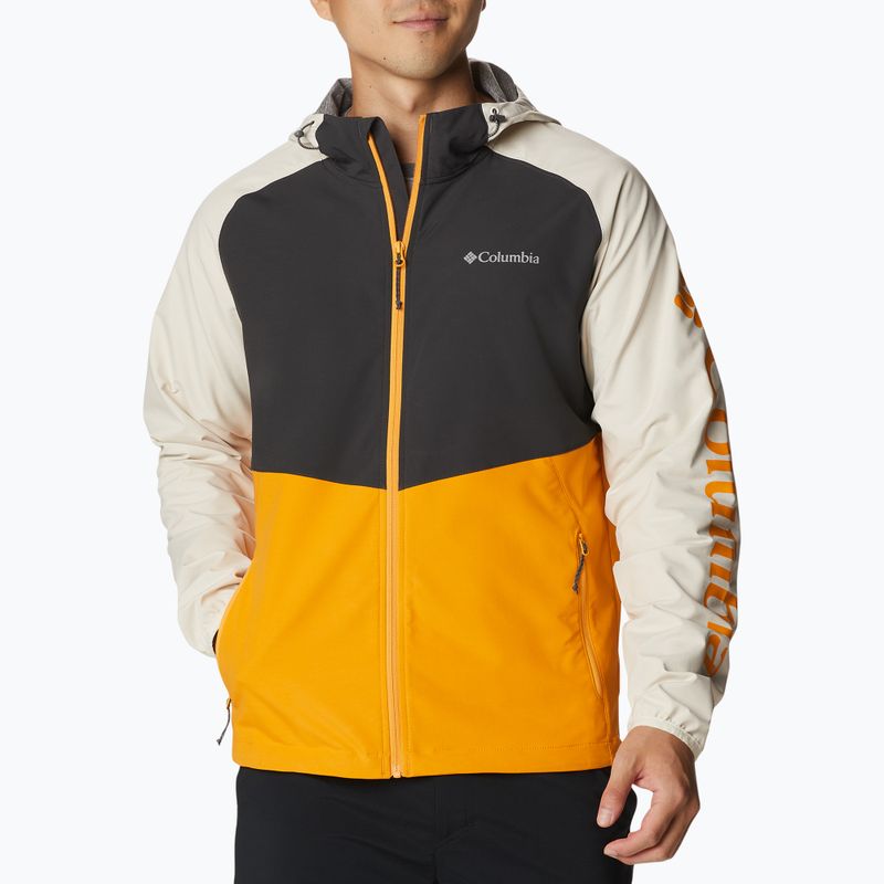 Kurtka softshell męska Columbia Panther Creek mango/shark/chalk