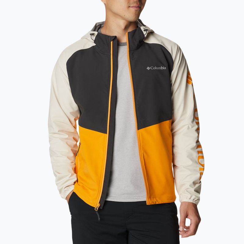 Kurtka softshell męska Columbia Panther Creek mango/shark/chalk 3