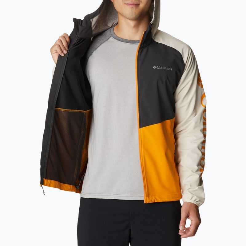 Kurtka softshell męska Columbia Panther Creek mango/shark/chalk 5
