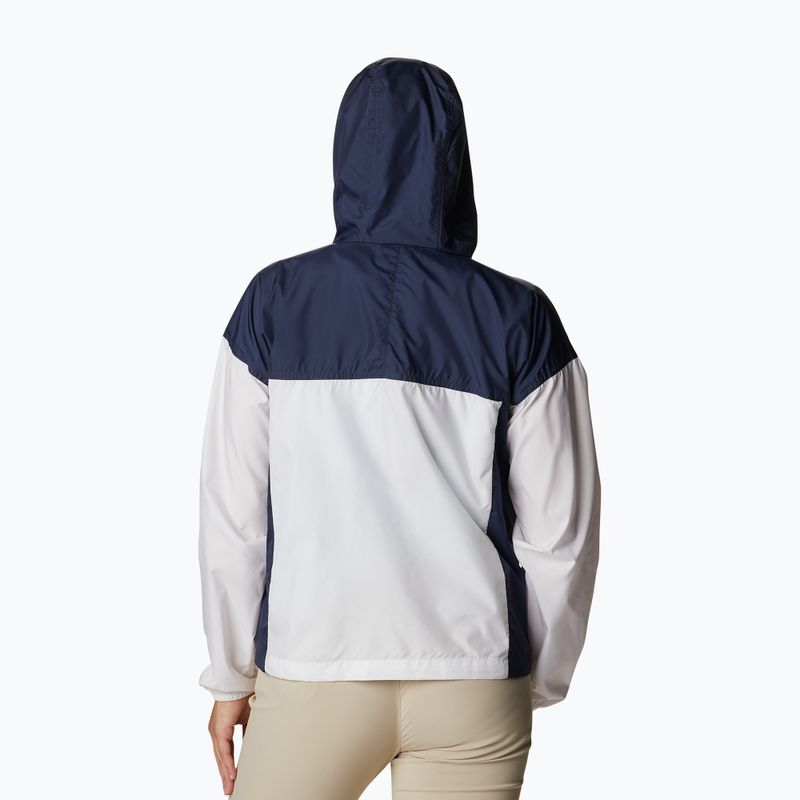 Kurtka przeciwwiatrowa damska Columbia Flash Challenger Novelty white/nocturnal 6