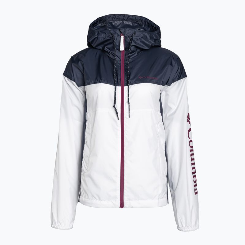 Kurtka przeciwwiatrowa damska Columbia Flash Challenger Novelty white/nocturnal